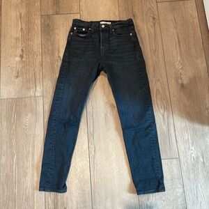 Levi Wedge Black Jeans (High Rise, US 26)